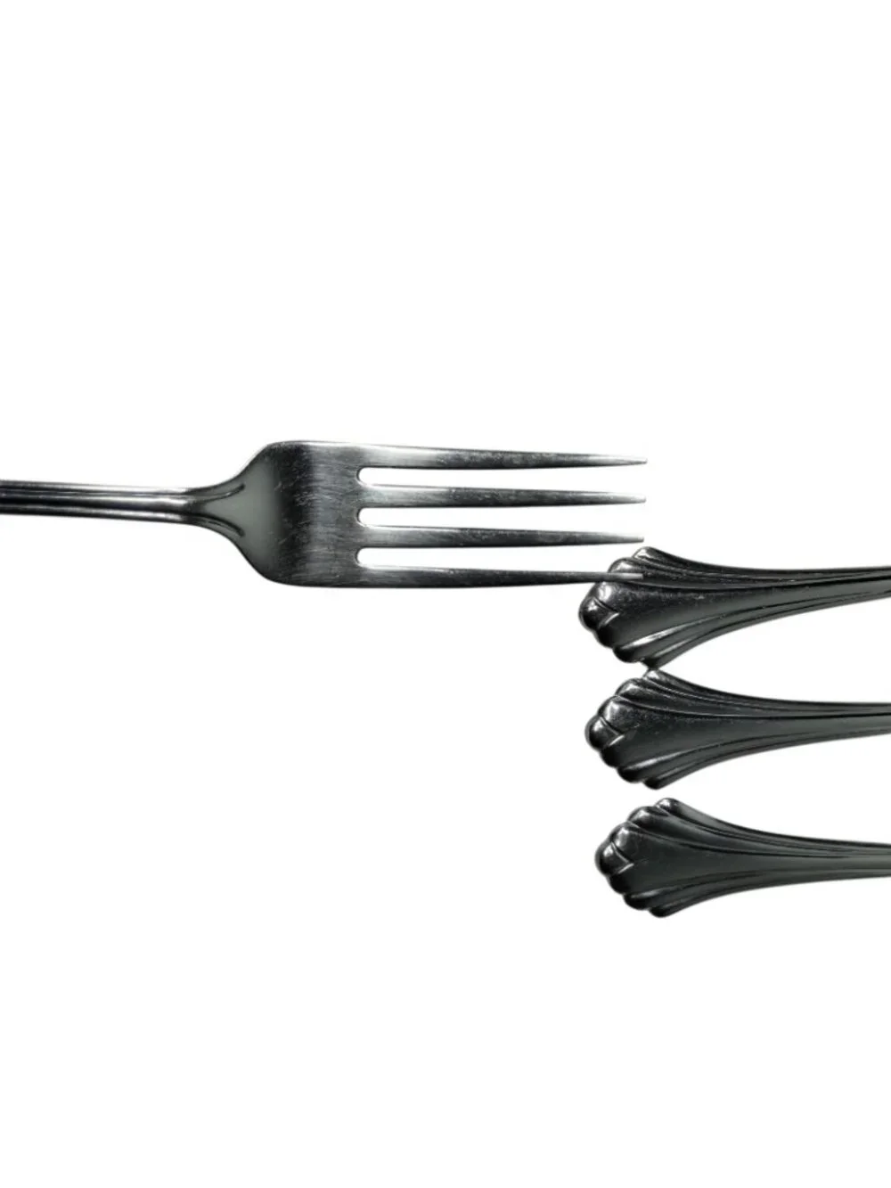 Oneida Bancroft 19 Piece Assorted Flatware Set Stainless Steel Fan Bottoms
